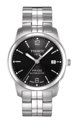 Tissot PR 100 Automatic 38 Stainless Steel / Black / Bracelet
